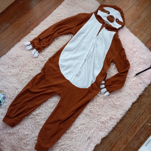 Like new Sloth kigurumi onesie lounger!  Roomy warm & big! Sz's sm-xl! - Picture 11 of 11